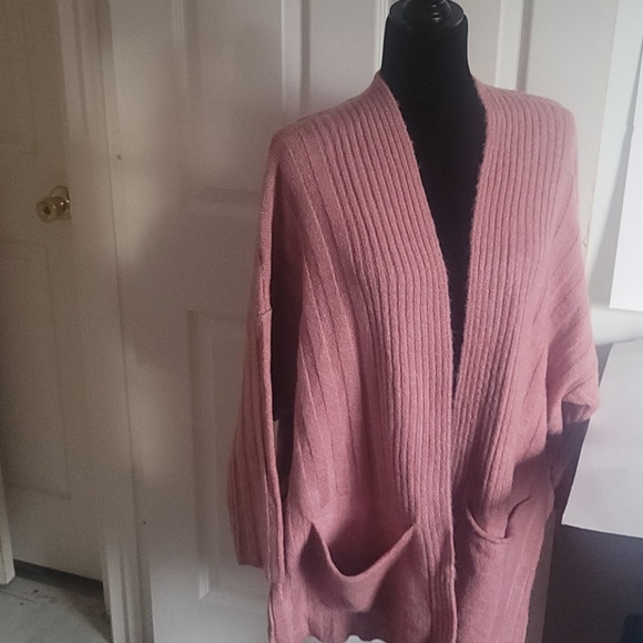 TOPSHOP Ribbed Open Front Cardigan - Picture 4 of 4